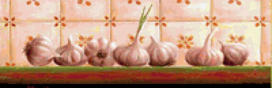 Полка с чесноком - серия для кухни - предпросмотр