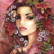 Схема вышивки «девушка»