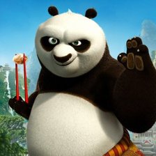 Схема вышивки «кунфу панда»