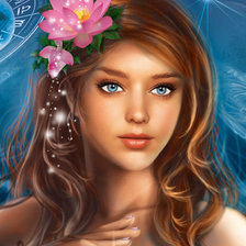 Схема вышивки «девушка»