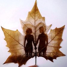 Схема вышивки «лист3»