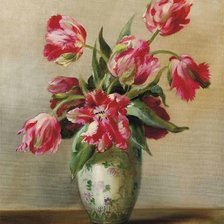 Схема вышивки «тюльпаны»