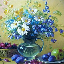 Схема вышивки «цветы»