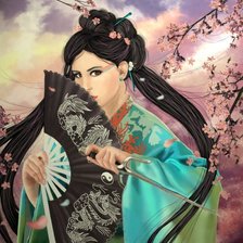 Схема вышивки «самураика»