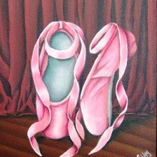 Схема вышивки «пуанты»