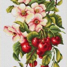 Схема вышивки «Композиция с вишней»