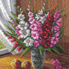 Схема вышивки «Гладиолусы»