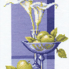 Схема вышивки «Синее стекло»