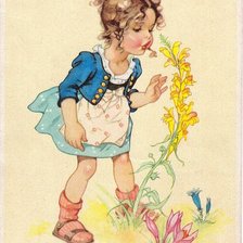 Схема вышивки «старые немецкие открытки»