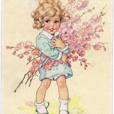 Схема вышивки «старые немецкие открытки»