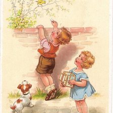 Схема вышивки «старые немецкие открытки»