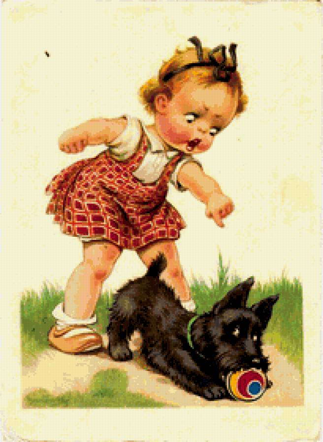 старые немецкие открытки - открытки, дети - предпросмотр