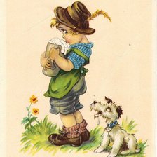 Схема вышивки «старые немецкие открытки»