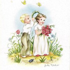 Схема вышивки «старые немецкие открытки»