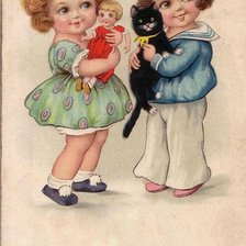 Схема вышивки «старые открытки»