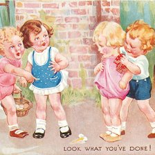 Схема вышивки «старые немецкие открытки»