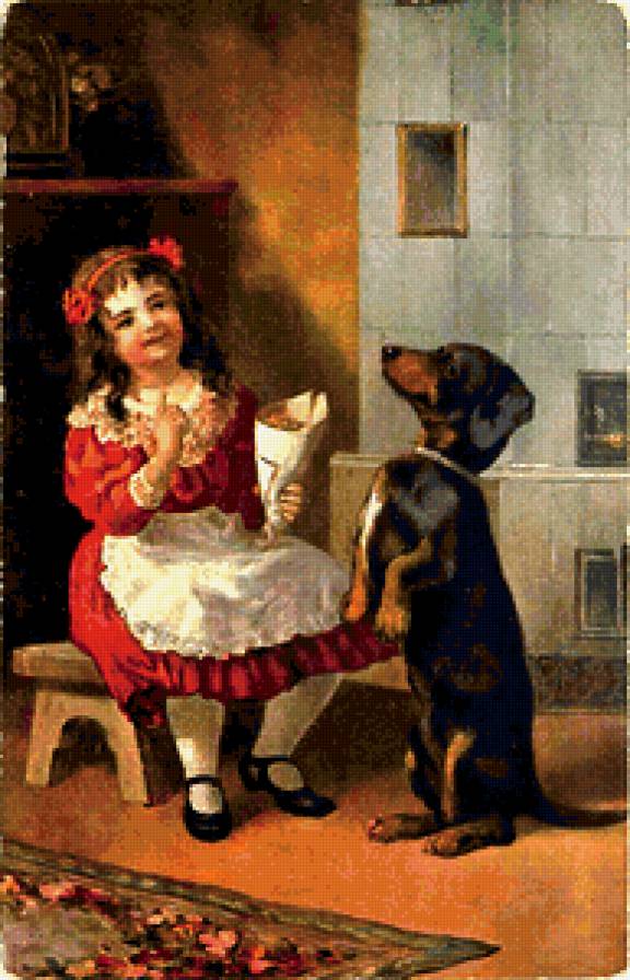 старые открытки - дети, винтаж - предпросмотр