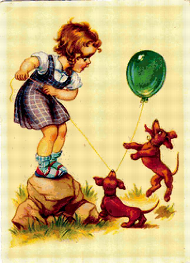 старые немецкие открытки - открытки, дети - предпросмотр