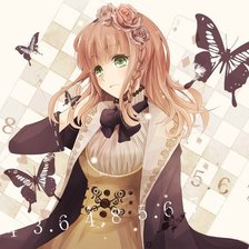 Схема вышивки «девица анимэ»