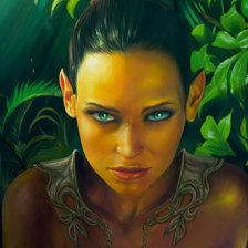 Схема вышивки «эльфийка»