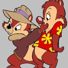 Схема вышивки «Чип и Деил»