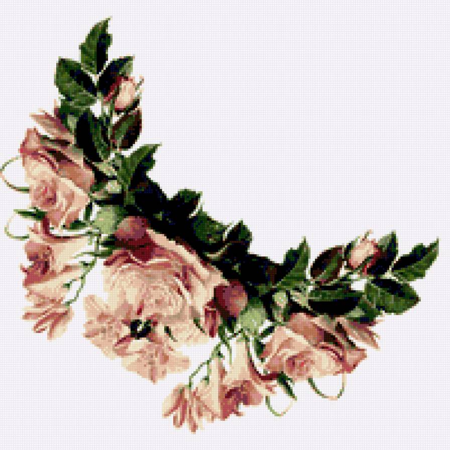 уголок для скатерти - полотенце, розы, скатерть, уголок, лилии - предпросмотр