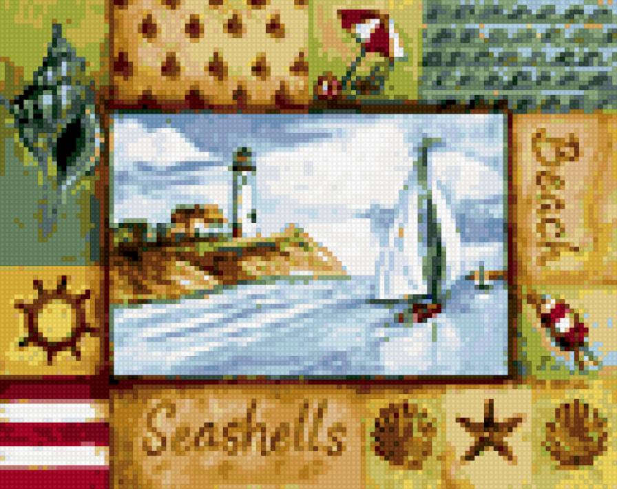 маяк. - море - предпросмотр