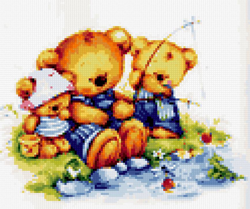 мишки рыбаки - мишки. - предпросмотр