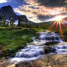 Схема вышивки «Водопад»