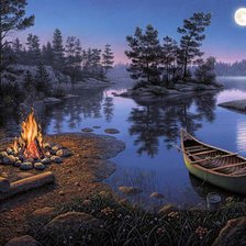 Схема вышивки «Костер»