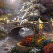 Схема вышивки «Мост»