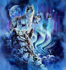 Схема вышивки «волк»