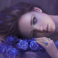 Схема вышивки «Синяя»