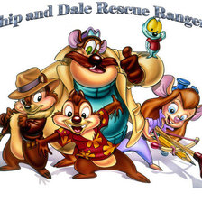 Схема вышивки «Чип и Деил спешат на помощь»
