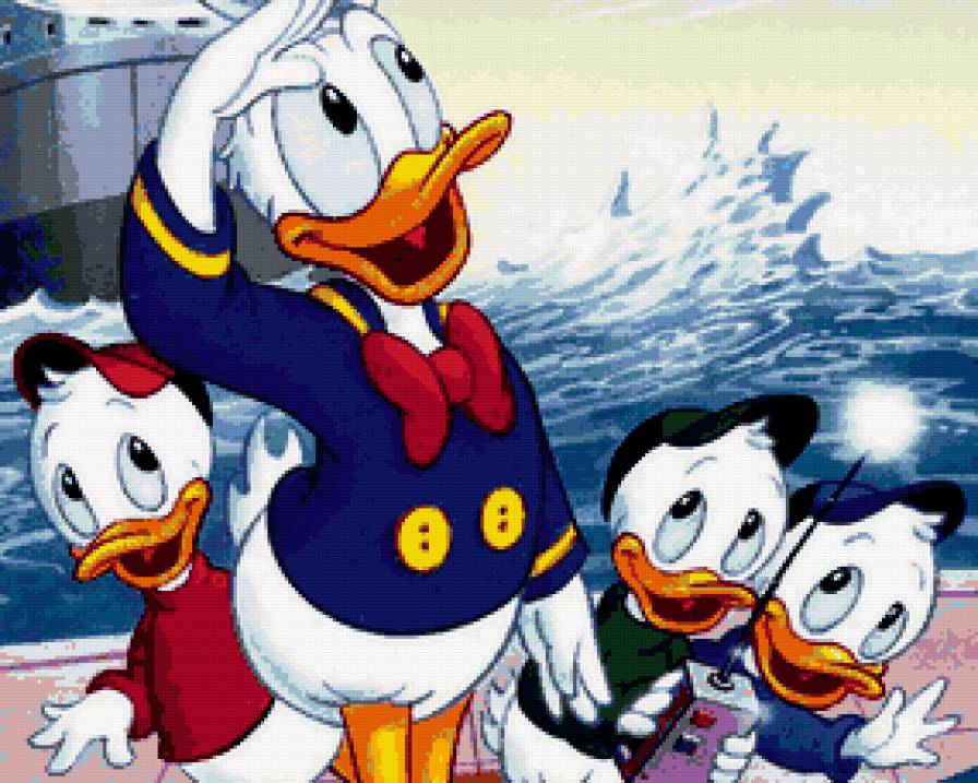 Дональд Дак - дисней, герои мультика, мультики, утки, мултяшные зарисовки - предпросмотр