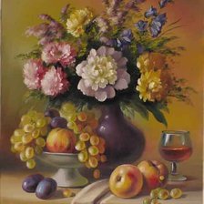 Схема вышивки «букет пионов»