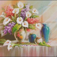 Схема вышивки «каллы»