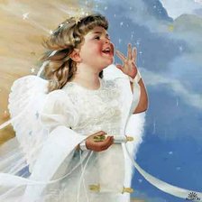 Схема вышивки «ангелочек Дональда Золана»