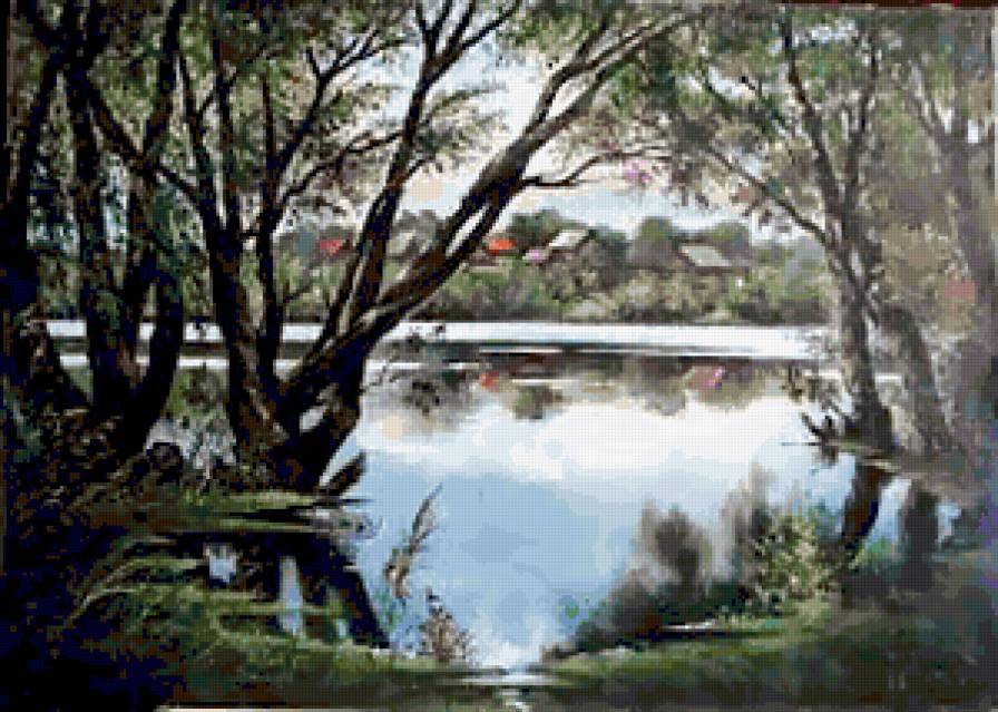 №251239 - пейзаж, лето, природа, река - предпросмотр