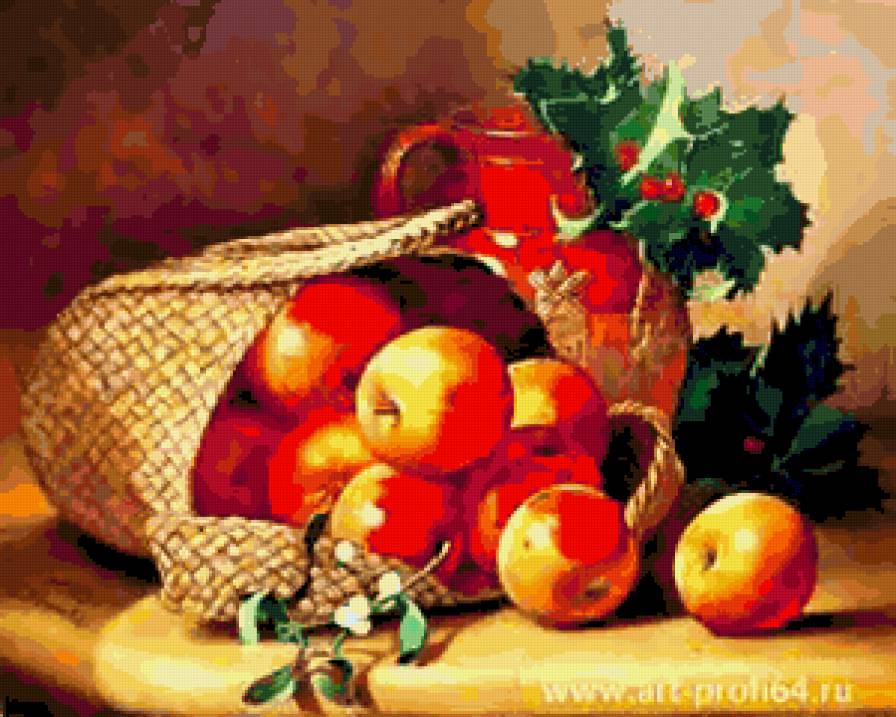 №251253 - кухня, еда, яблоки, натюрморт - предпросмотр