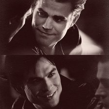 Схема вышивки «Деймон и Стефан»