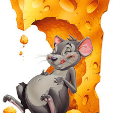 Схема вышивки «мышка»