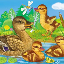 Схема вышивки «уточки»