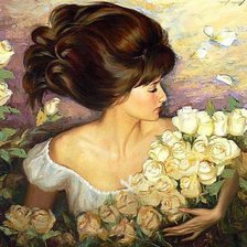 Схема вышивки «влюбленная»