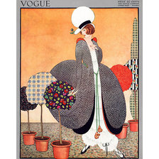 Схема вышивки «Дама в стиле арт-деко»