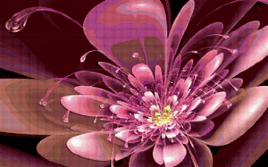 абстракция - цветок, цветы - предпросмотр