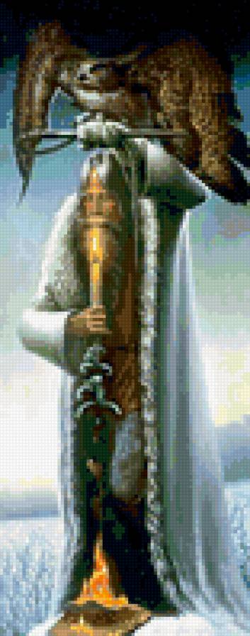 человек с филином - предпросмотр