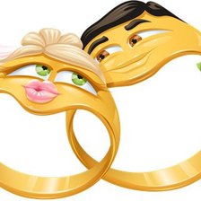 Схема вышивки «Обручальные кольца..»