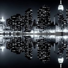 Схема вышивки «Ночной Нью Йорк»