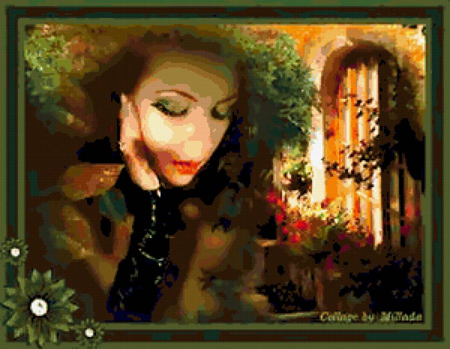 №252260 - девушка, цветы, портрет - предпросмотр